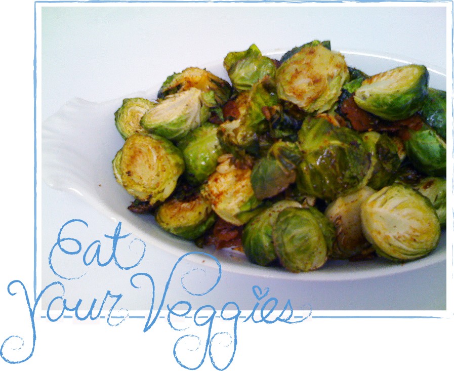 Roasted Brussels Sprouts with Bacon on MarlaMeridith.com