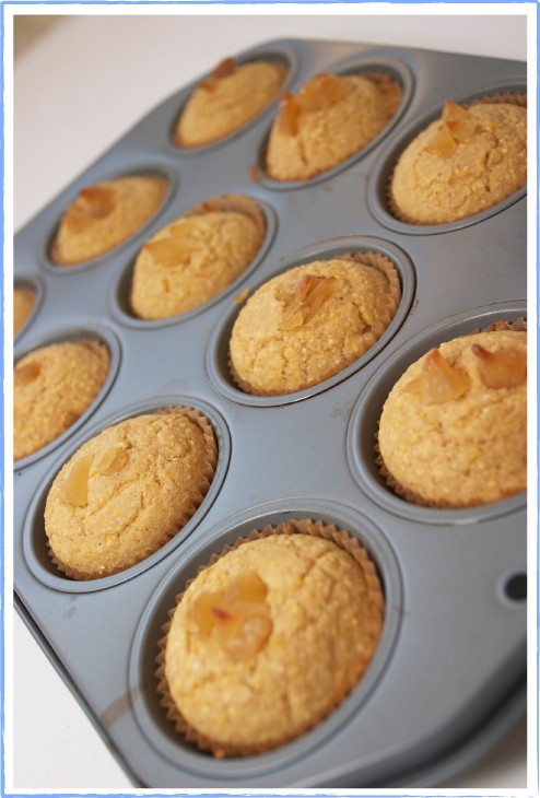 Coconut Cornbread Muffins & Candied Ginger Recipe on MarlaMeridith.com