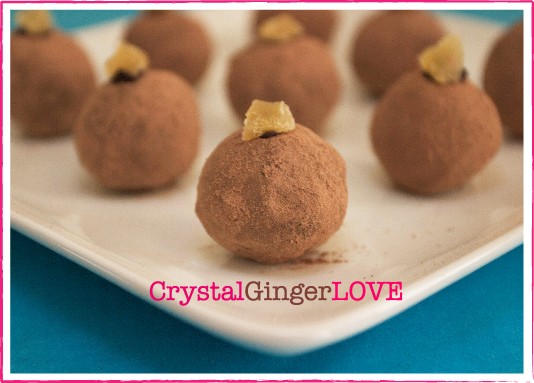 Dark Chocolate Ginger Truffles | MarlaMeridith.com
