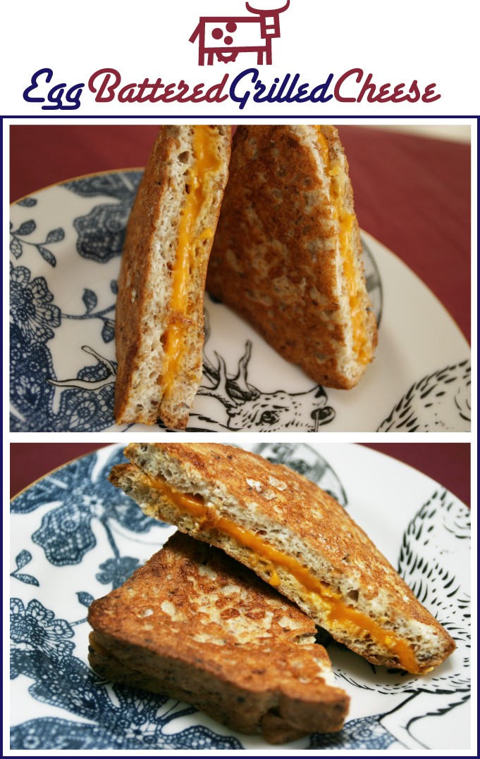 Egg Battered Grilled Cheese | recipe on MarlaMeridith.com