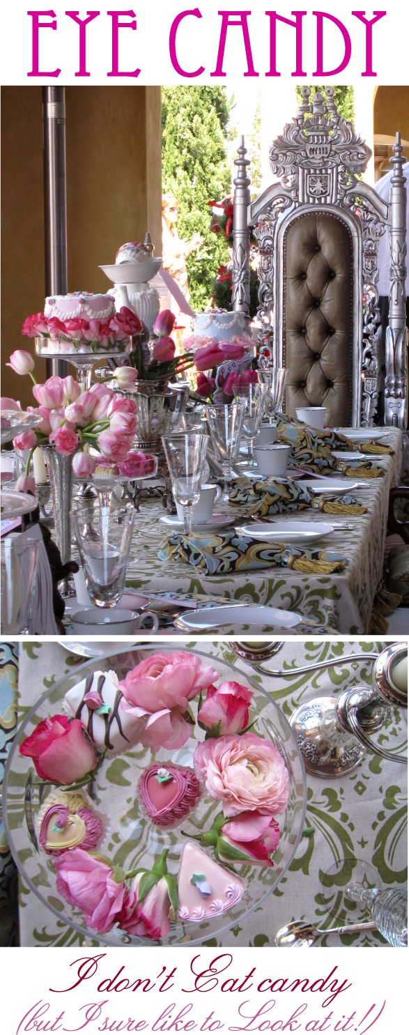 Cakes and flowers on fancy party table