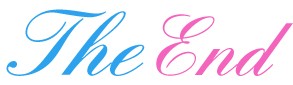 pink and blue script