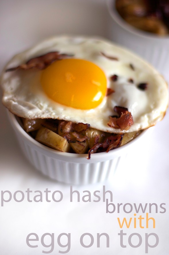 Maple Bacon Hash Browns with Fried Egg recipe on MarlaMeridith.com