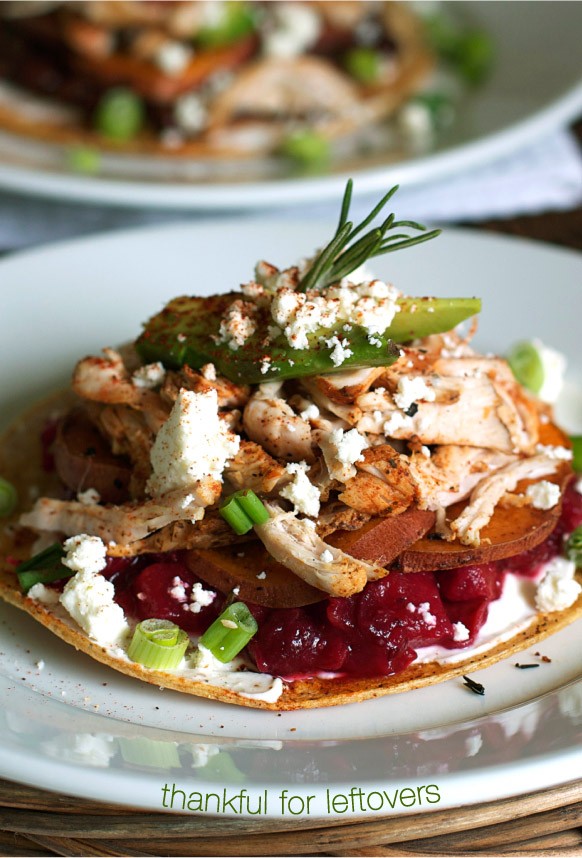 What to do with those Thanksgiving leftovers? Make Tostadas! MarlaMeridith.com ( @marlameridith )