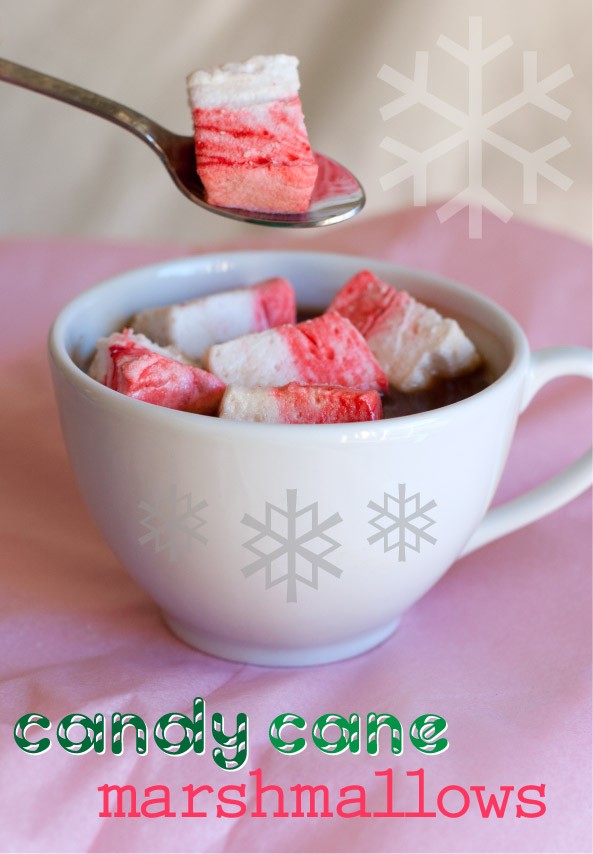 Homemade marshmallows for the holidays in hot chocolate