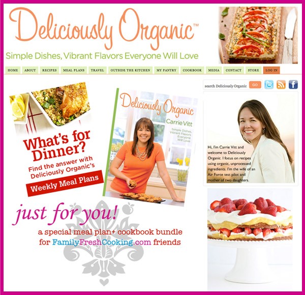 FamilyFreshCooking.com Deliciously Organic Cookbook bundle