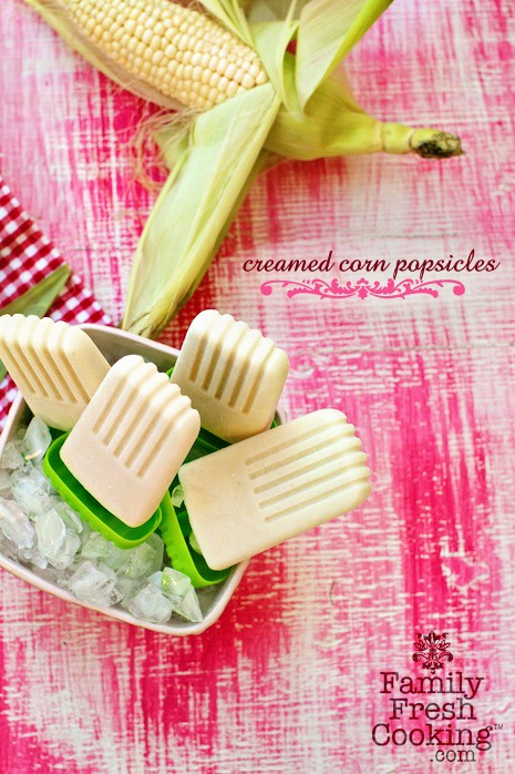 Creamed Corn Popsicles | MarlaMeridith.com