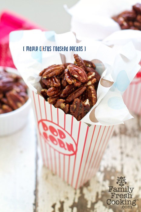 Citrus Maple Pecans | Delicious & Healthy Whole Food Thanksgiving Recipes on MarlaMeridith.com — MarlaMeridith.com