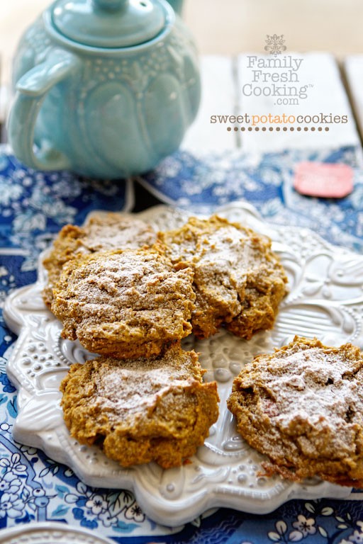 Sweet Potato Cookies | Gluten Free Recipe on MarlaMeridith.com blog photography © Marla Meridith
