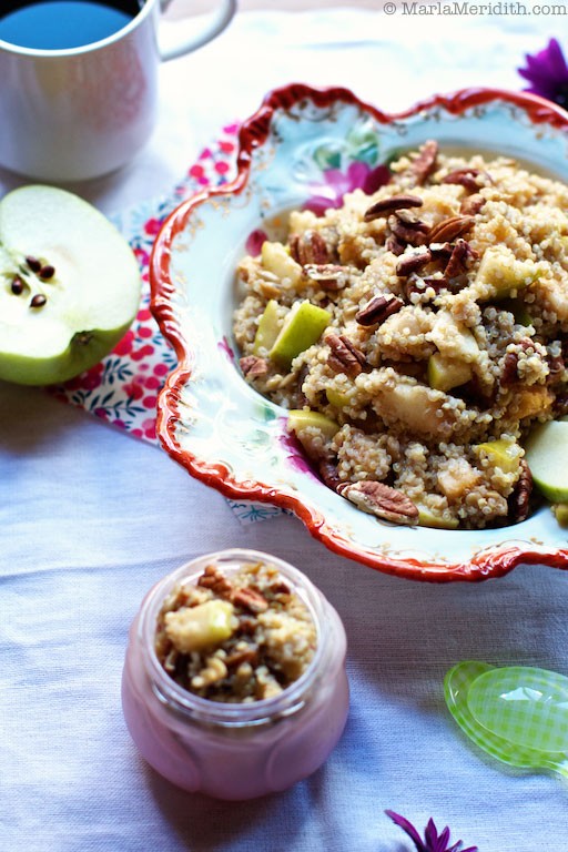 Acorn Squash-Quinoa Breakfast Porridge | Recipe on MarlaMeridith.com