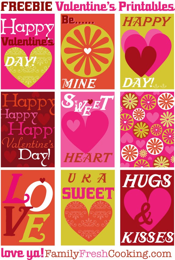 *freebie* DIY Tags, Labels & Mini Classroom Valentine Cards on MarlaMeridith.com