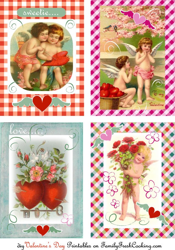 Vintage Valentines Cards Free Printables Marla Meridith