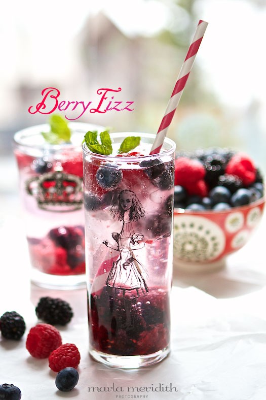 Berry Fizz | Italian Soda or Cocktail Recipe | MarlaMeridith.com