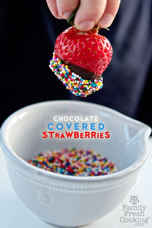 Chocolate Covered Strawberries | A Healthy Treat | MarlaMeridith.com