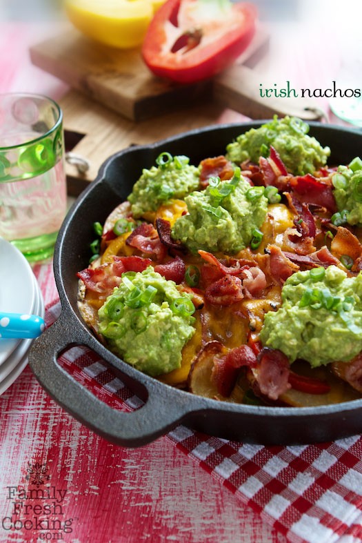 Irish Nachos. Skip the nachos and layer up the tex-mex toppings on a bed of tasty sweet potatoes! MarlaMeridith.com ( @marlameridith )