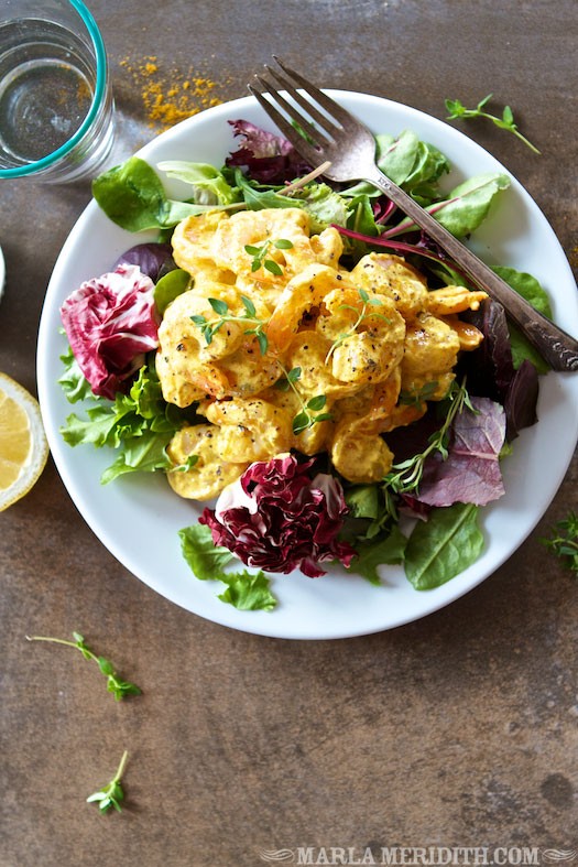 Curry Shrimp Salad Recipe | MarlaMeridith.com