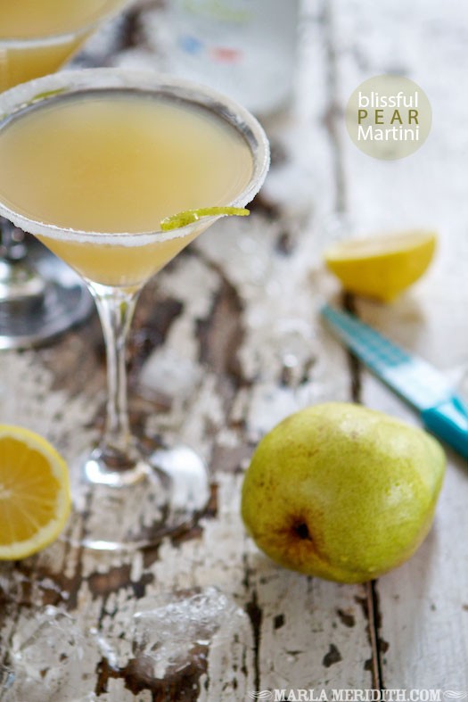 Blissful Pear Martini | MarlaMeridith.com