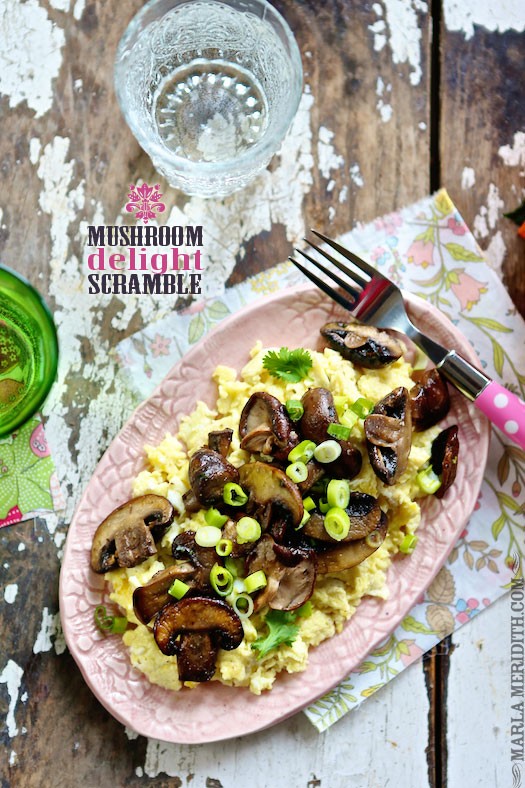 Mushroom Delight Scramble | Gluten Free & Paleo | MarlaMeridith.com #breakfast