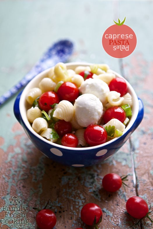 Try this delicious Caprese Pasta Salad. Get the recipe on MarlaMeridith.com