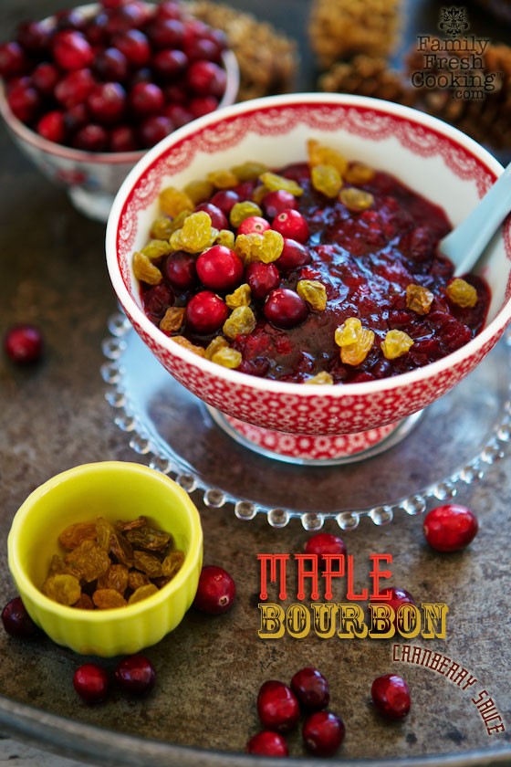 Maple Bourbon Cranberry Sauce, the ultimate #Thanksgiving side dish! MarlaMeridith.com ( @marlameridith )