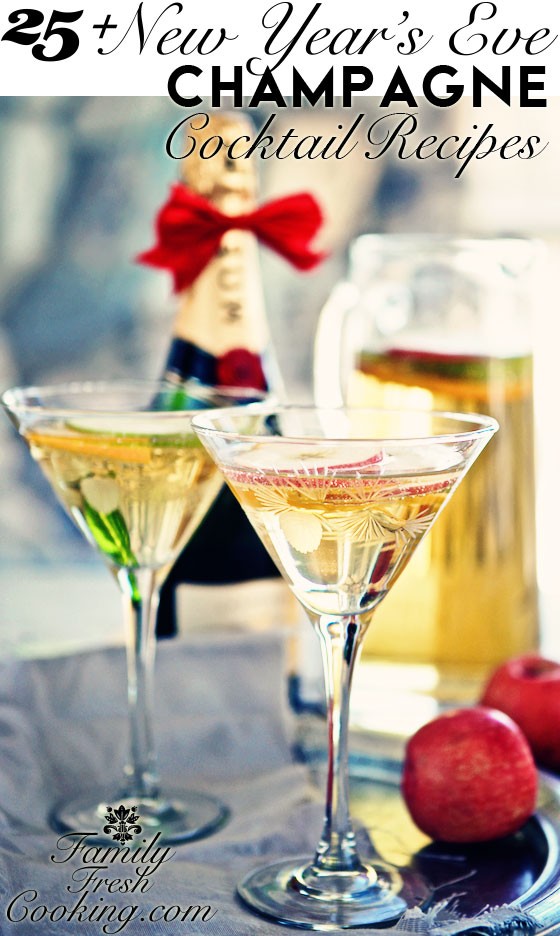 25+ New Year's Eve Champagne Cocktail Recipes | MarlaMeridith.com