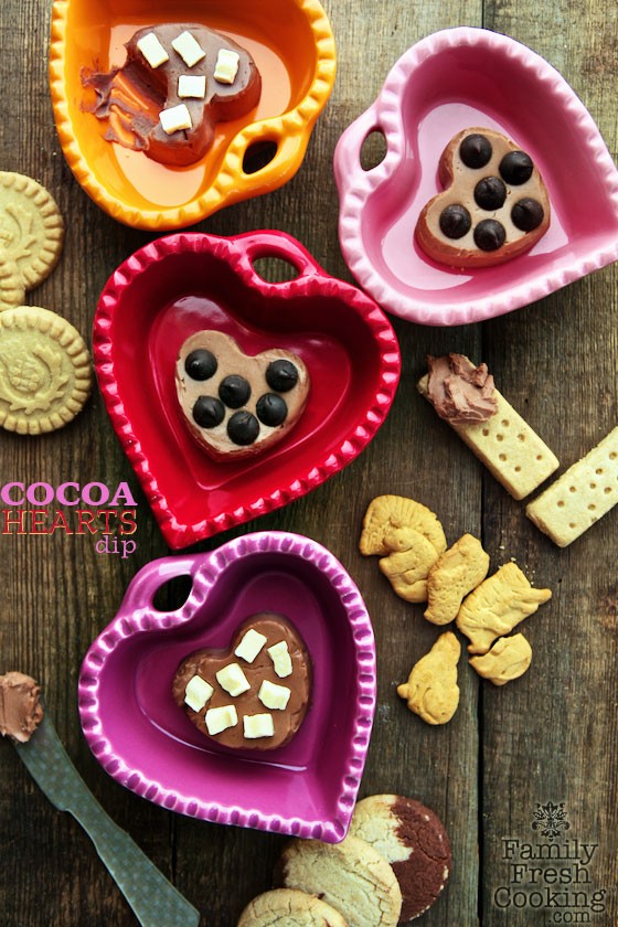 Cocoa Hearts Dessert Dip | Great for Valentine's Day, Game Day & Entertaining | MarlaMeridith.com