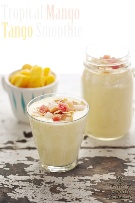 Tropical Mango Tango Smoothie | MarlaMeridith.com