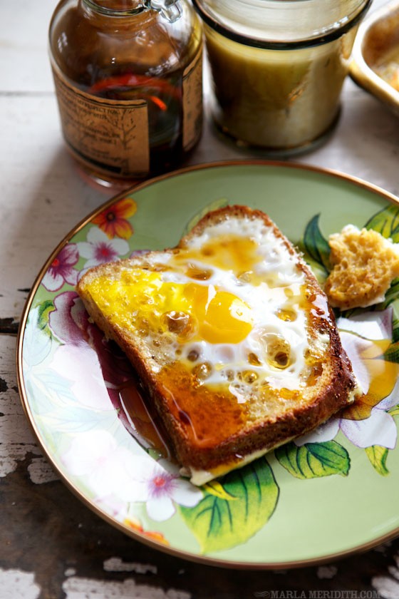 Baked Egg (Toad in the Hole) French Toast | MarlaMeridith.com