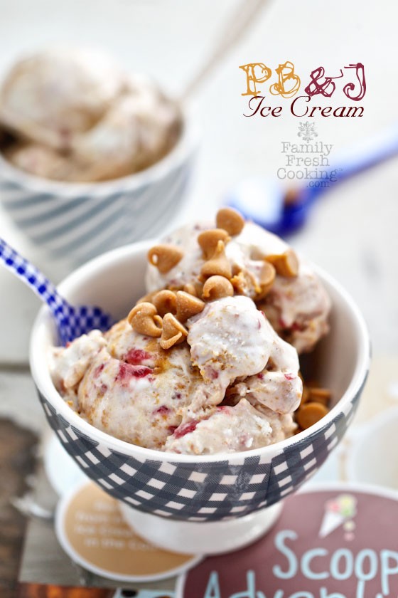 Peanut Butter & Jelly Ice Cream, seriously may be the best ice cream you ever eat ! MarlaMeridith.com  ( @marlameridith )