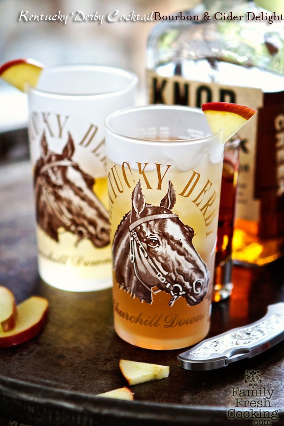 Kentucky Derby Cocktail - Bourbon & Cider Delight | MarlaMeridith.com