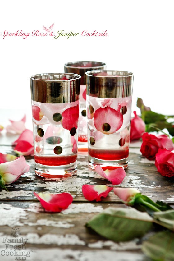 Sparkling Rose & Juniper Cocktail | MarlaMeridith.com