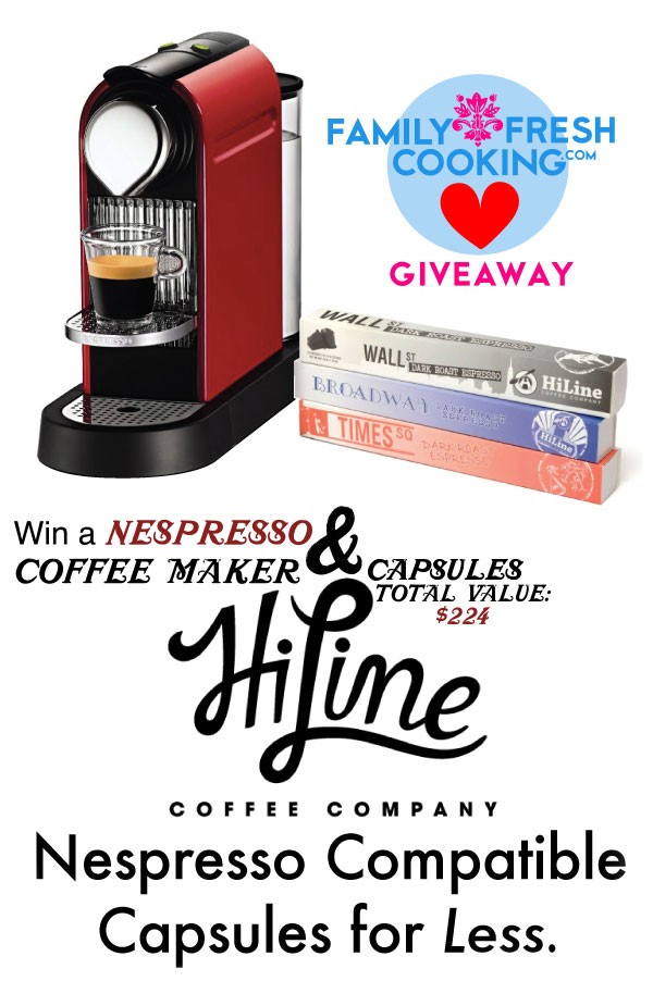 HiLine Coffee & Nespresso Machine GIVEAWAY! worth $224.00| MarlaMeridith.com