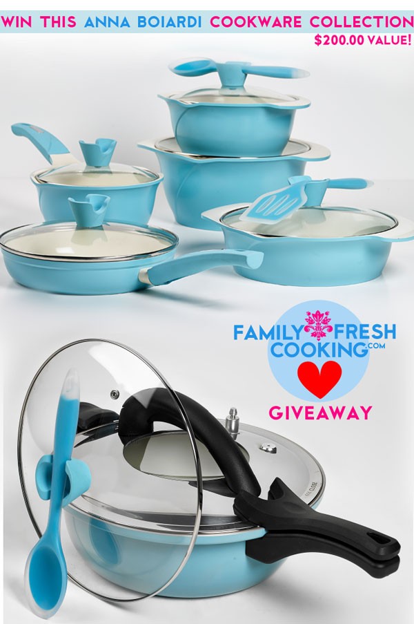 Win this Cookware From Anna Boiardi GIVEAWAY {$200.00 Value!} | MarlaMeridith.com