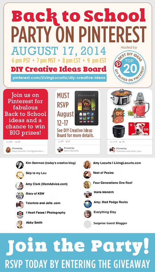 Back to School Pinterest Party | Join the FUN today! MarlaMeridith.com