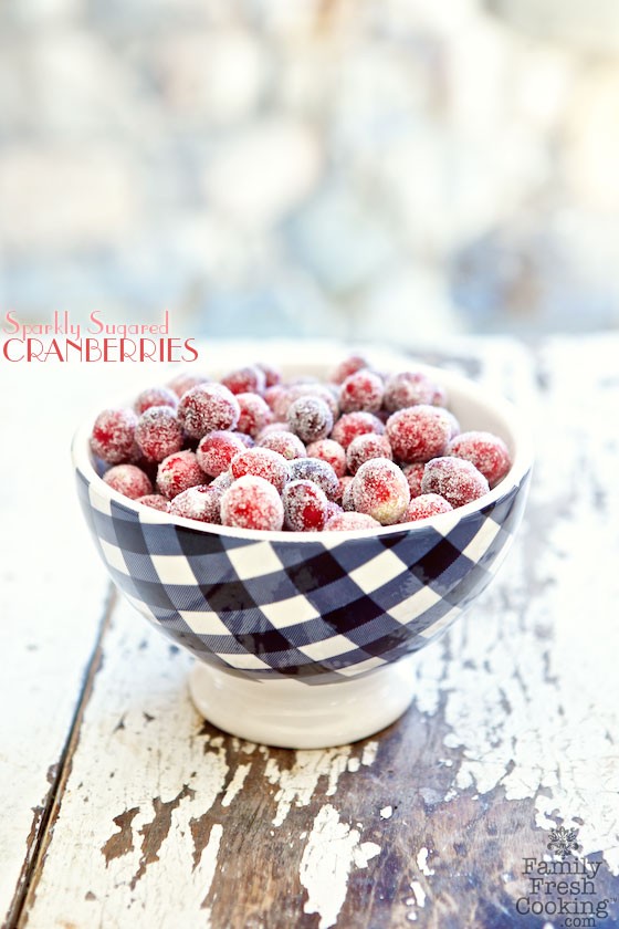 How to: Sparkly Sugared Cranberries | MarlaMeridith.com