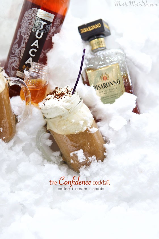 The Confidence Cocktail |Celebrate with with this sweet + creamy cocktail! MarlaMeridith.com