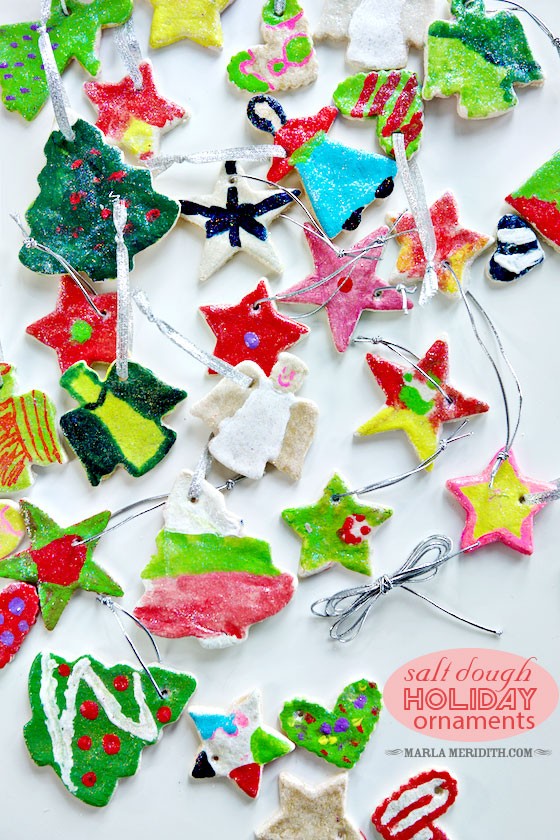 Salt Dough Holiday Ornaments - Marla Meridith