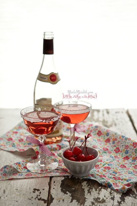 Little Rose Cocktail | A refreshing drink, perfect for Valentine's Day & all kinds of celebrations! MarlaMeridith.com
