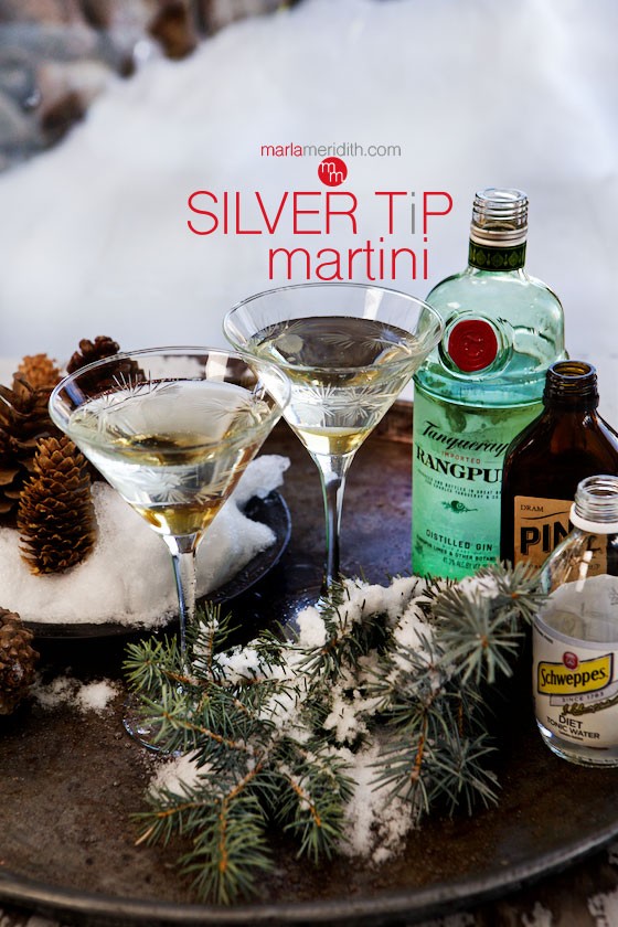 Silver Tip Martini | A refreshing #cocktail with a hit of pine essence. MarlaMeridith.com ( @MarlaMeridith )