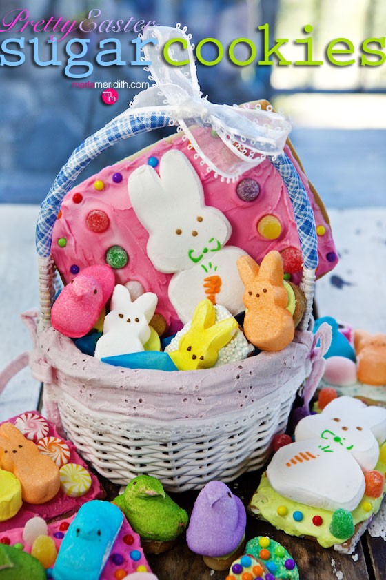 Pretty Easter Sugar Cookies #recipe | So fun to make with the kids! MarlaMeridith.com ( @marlameridith )