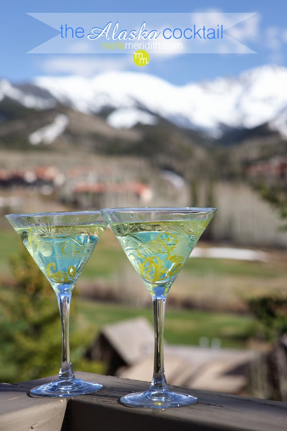 The Alaska Cocktail | A cool & refreshing martini! MarlaMeridith.com