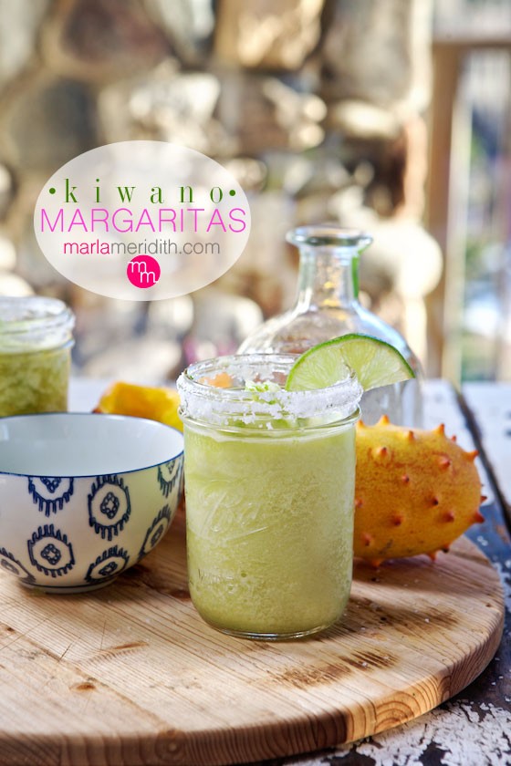 Kiwano Margaritas | Celebrate summer with these fruity cocktails! MarlaMeridith.com { @marlameridith }