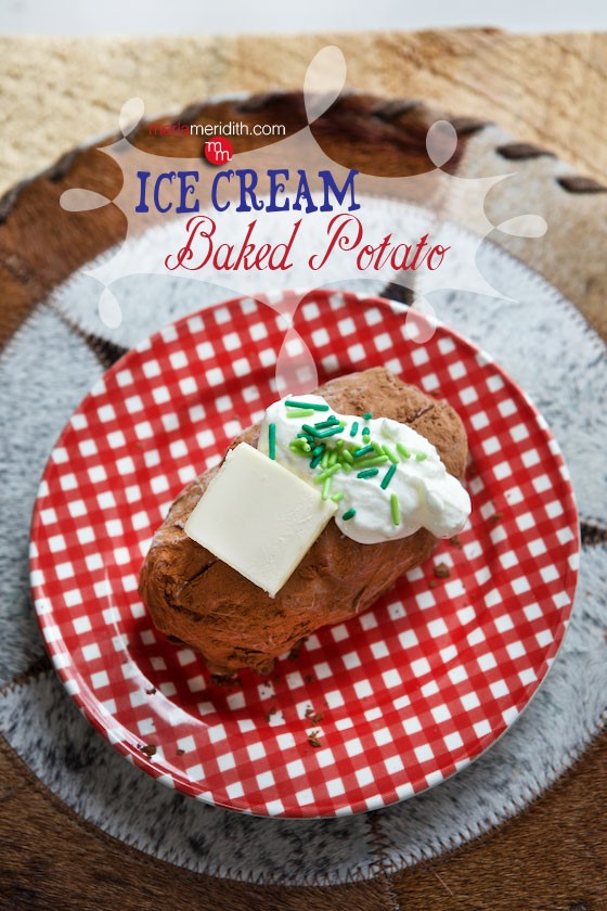 Iced Cream Baked Potato recipe