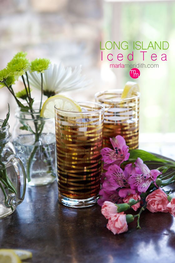 Long Island Iced Tea recipe. Try this classic Marla-cocktail with a modern twist! Get the recipe on MarlaMeridith.com