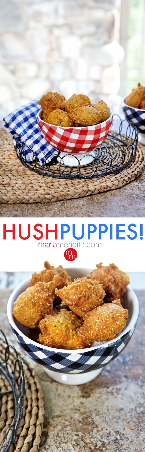 Classic Southern Hush Puppies! Fry these up today! MarlaMeridith.com