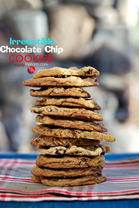 Irresistible Chocolate Chip Cookies recipe | marlameridith.com ( @marlameridith )