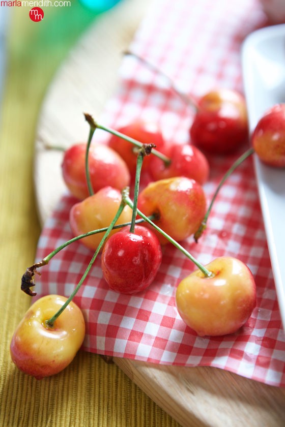 Fresh summer cherries! MarlaMeridith.com ( @marlameridith )