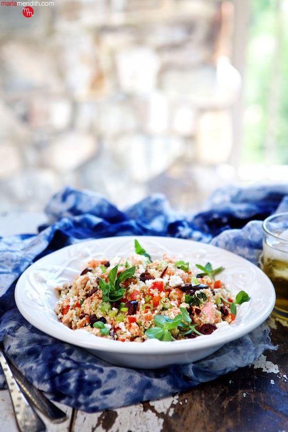 The Most Amazing Salmon Quinoa Salad! Healthy & delicious! MarlaMeridith.com ( @marlameridith )