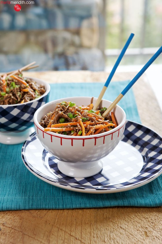 Sesame Noodles | This recipe is a must for summer potlucks! MarlaMeridith.com ( @marlameridith )