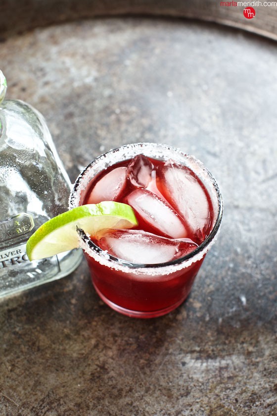 Beet Margaritas | A festive party cocktail! MarlaMeridith.com